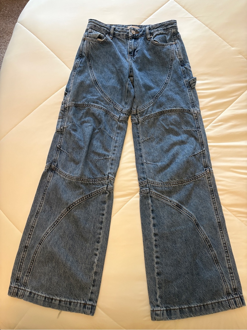 Pacsun Low Rise Wide Leg Denim Carpenter Jeans